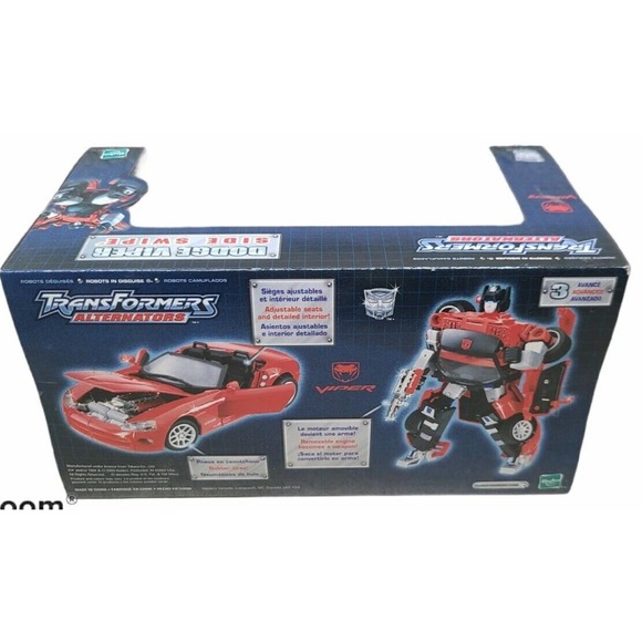 TRANSFORMERS Side Swipe Alternators Figure Dodge Viper Complete - Picture 3 of 5
